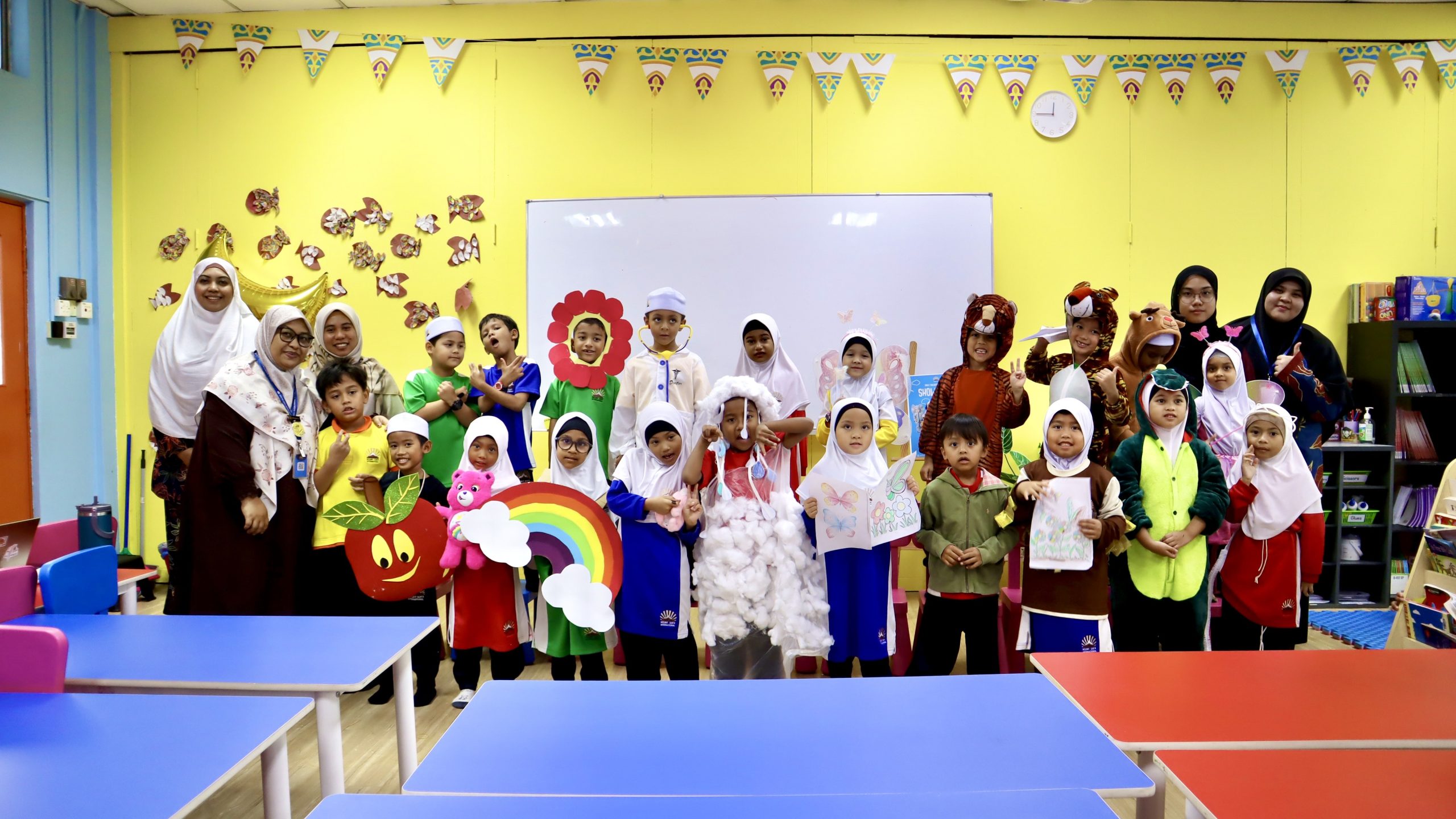Happy children learning at Mount Safa ECE